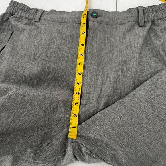 Linksoul XL Gray Heather Hybrid Pants Performance Stretch Zip Ankle Golf Travel - Picture 7 of 14